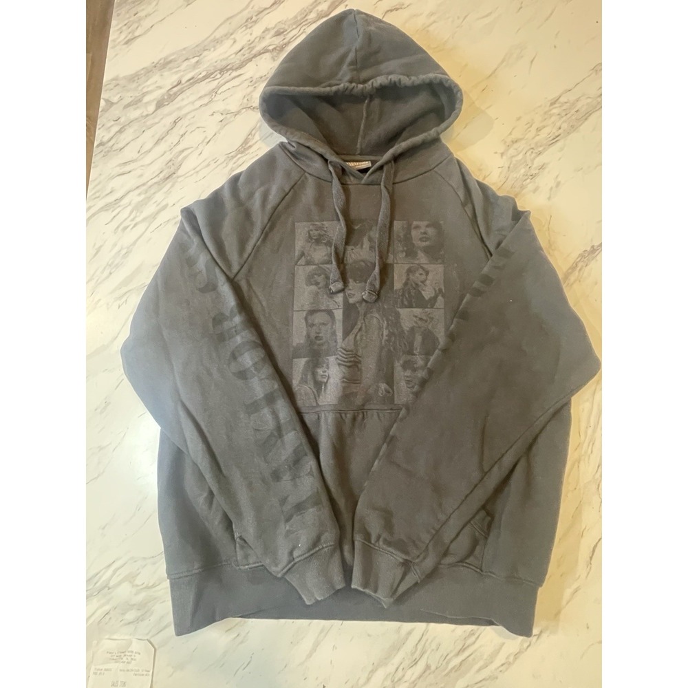 Taylor Swift The Eras Tour Hoodie Official Merch Charcoal Black Small Fits Large